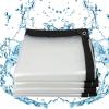 WGQR Transparent Waterproof Tarp with Grommets, 4.5 x 3 view 1