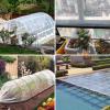 WGQR Transparent Waterproof Tarp with Grommets, 4.5 x 3 view 2