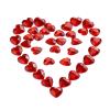 300 Pcs Red Heart Diamond Crystals 12mm view 1