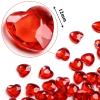 300 Pcs Red Heart Diamond Crystals 12mm view 2