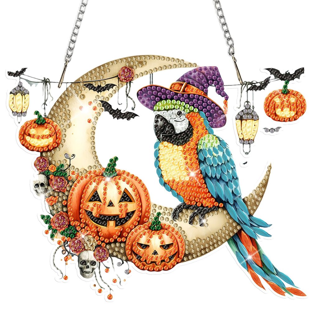 MISCER Halloween Diamond Painting Hanging Ornament Kit