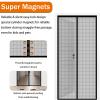 Black Magnetic Insect Screen Door, 260 x 260 cm view 3