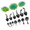 UPKOCH 16 Small Resin Frog Figures for Fairy Gardens and Moss Landscapes view 1