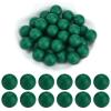 WEWAYSMILE 20 pcs 15 mm Silicone Beads for Keychain Making (Dark Green) view 1