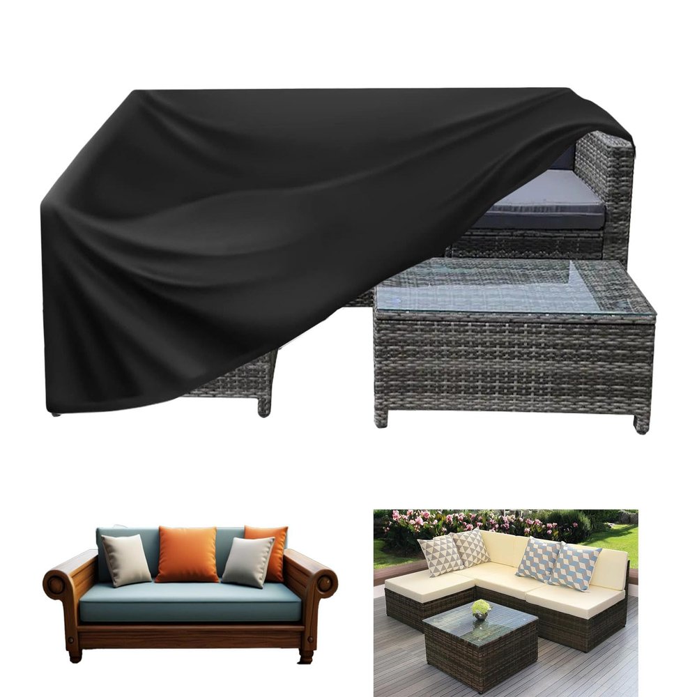 HNYDM Waterproof Garden Furniture Cover 290 x 80 x 65 cm, 600D Oxford Fabric