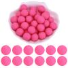 WEWAYSMILE 20 pcs 15 mm Silicone Beads for Keychain Making (Dark Pink) view 1