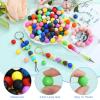 WEWAYSMILE 20 pcs 15 mm Silicone Beads for Keychain Making (Dark Pink) view 4