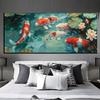 5D Diamond Painting Koi Lotus, XXL 285 x 95 cm, Full Drill Crystal Mosaic Kit view 1