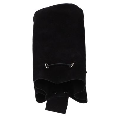 Veemoon Medieval Renaissance Cosplay Belt Pouch, Black Fur, Reversible