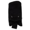 Veemoon Medieval Renaissance Cosplay Belt Pouch, Black Fur, Reversible view 1