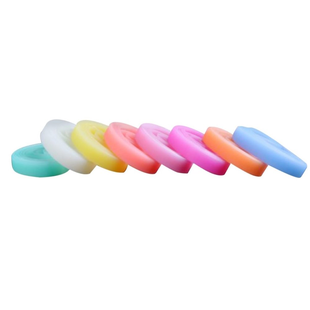 UPKOCH 8-Piece Glow Silicone Wristbands