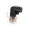 Amosfun 10-Piece Pneumatic Elbow Connectors with Male Thread view 2