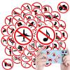 Ban Stickers - 50 Waterproof Stop Stickers view 1