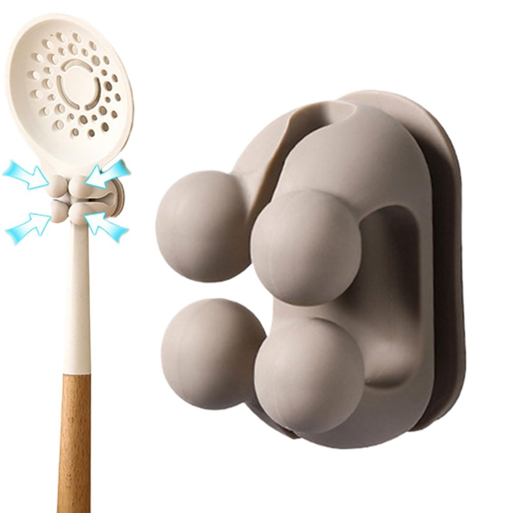 Rice Paddle Holder Clip - Wall-Mounted Kitchen Utensil Hook
