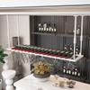 MWAYOYTE Wine Rack, Ceiling-Mounted Wine Glass Holder and Wall-Mounted Bottle Rack view 1