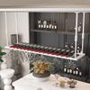 MWAYOYTE Wine Rack, Ceiling-Mounted Wine Glass Holder and Wall-Mounted Bottle Rack view 3