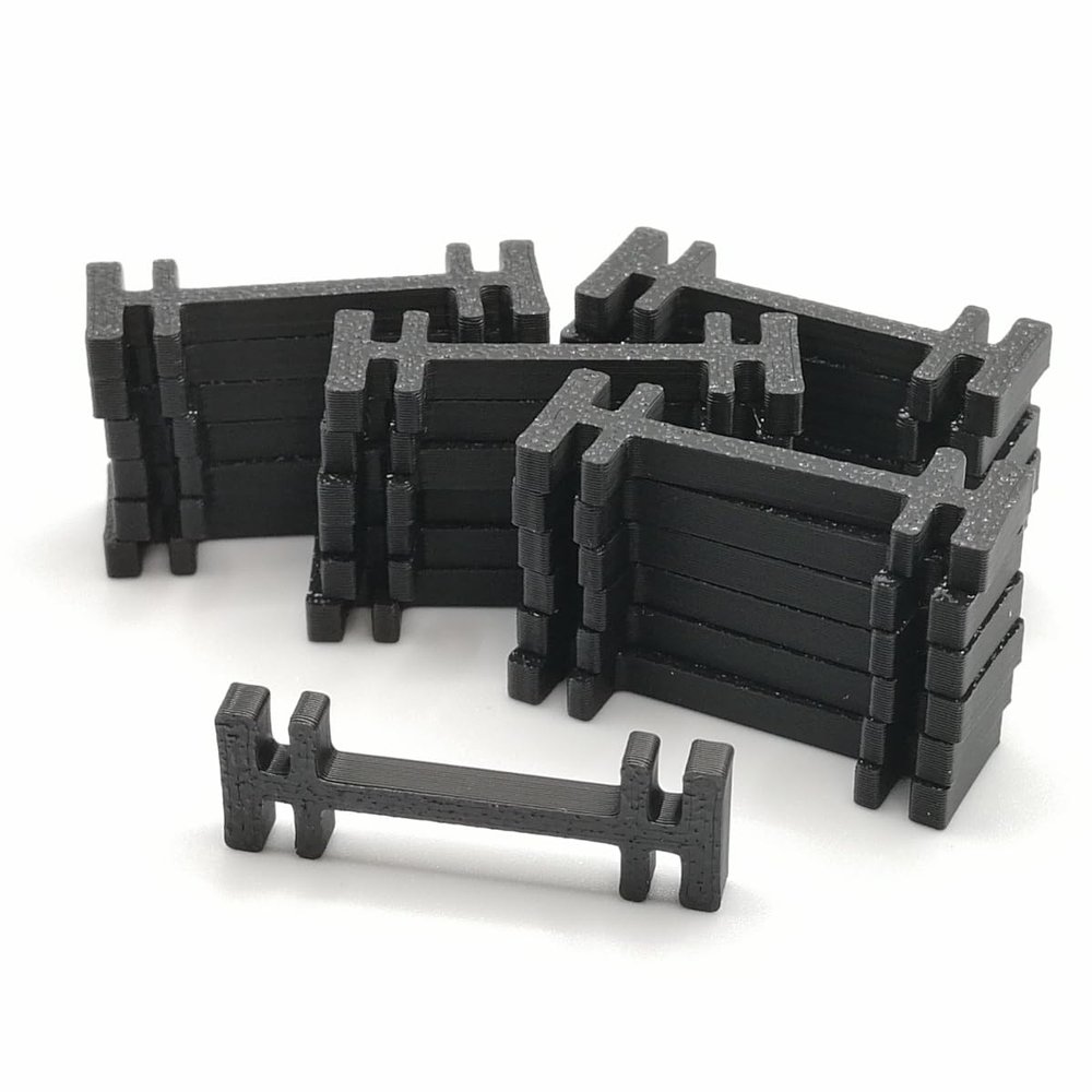 25x Replacement Rail Joiners Compatible with LGB / Gauge G, Black