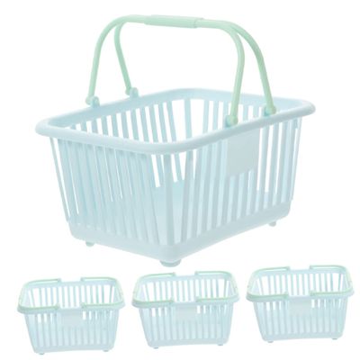 HOMOBABE Portable Open Plastic Storage Baskets