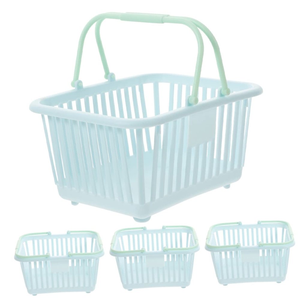 HOMOBABE Portable Open Plastic Storage Baskets