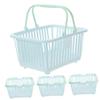 HOMOBABE Portable Open Plastic Storage Baskets view 1