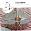 Abaodam Folding Shopping Basket with Aluminum Frame view 3