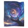 kaiyun Spiral-Shaped Black Hole 60 x 80 Inch (150 x 200 cm) Sofa Blanket, Purple Clouds Throw for Beds view 1