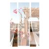 White 275 x 195 cm Insect Screen Curtain with Velcro Mounting for Balcony and Patio Doors view 1