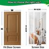 White 275 x 195 cm Insect Screen Curtain with Velcro Mounting for Balcony and Patio Doors view 2