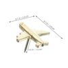 48 Airplane Push Pins, Gold Thumbtacks for Cork Boards, Decorative Metal Pins view 2