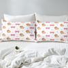 Bowknot 200 x 200 cm Capybara Bedding Set, Pink Love Heart Duvet Cover Set view 4