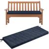 Outdoor Bench Cushion, Linen Fabric, Washable, 200 x 30 x 5 cm, No. 2 view 1