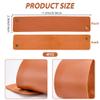 CALFOVERA 4-Piece Vintage Style PU Leather Curtain Tiebacks view 2