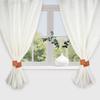 CALFOVERA 4-Piece Vintage Style PU Leather Curtain Tiebacks view 4