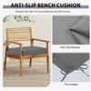 WLXFF Outdoor Bench Cushion, Linen Fabric, Washable, 45 x 45 x 5 cm, No. 4 view 4