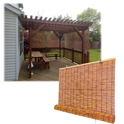 Weatherproof Bamboo Roller Shade
