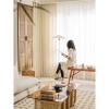 Homxi Semi-Opaque Curtains, 2-Pack, 2 x 107W x 132H cm, Beige/White view 2