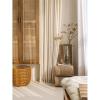 Homxi Semi-Opaque Curtains, 2-Pack, 2 x 107W x 132H cm, Beige/White view 3