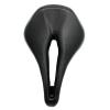 ZQINGQING Bicycle Saddle with Titanium Rails, 165 mm MTB Road Hollow Sponge Leather view 1