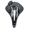 ZQINGQING Bicycle Saddle with Titanium Rails, 165 mm MTB Road Hollow Sponge Leather view 2