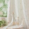 Homxi Semi-Sheer Bedroom Curtains, 2-Piece Set, 2 x 54 W x 108 H in, White Jacquard Pattern, Grommet Top view 4