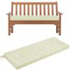 Outdoor Bench Cushion, Linen, Washable, 130 x 30 x 5 cm, No. 6 view 1