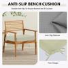 Outdoor Bench Cushion, Linen, Washable, 130 x 30 x 5 cm, No. 6 view 4