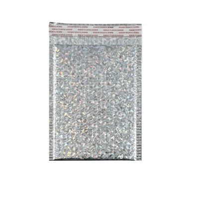 YXADGML Bubble Mailer, 100 pcs, Small Business Packaging Supplies, Padded Envelopes, Silver-01, 15 × 20 cm