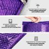 YXADGML Bubble Mailer, 100 pcs, Small Business Packaging Supplies, Padded Envelopes, Silver-01, 15 × 20 cm view 3