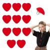 letsinstyle 12 Pack Decorative Heart Buttons 12mm Red Resin view 1
