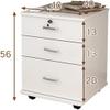 Wooden Filing Cabinet with 3 Drawers and Removable Printer Shelf view 2