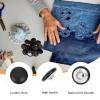 Letsinstyle 20 Pack 18mm Black Leather Covered Buttons view 3