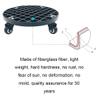 Sturdy Plant Caddy with Locking Wheels, 299 kg Capacity, 50.8 cm Base, White view 4