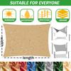 DGSFES 4.5 x 7 m Waterproof Rectangular Sun Shade Sail with Stainless Steel D-Rings, 95% UV Protection, Beige view 2