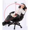 High-Back Leather Office Chair with Lumbar Support view 4